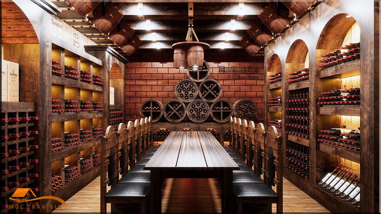 Thiết kế nhà hàng hầm rượu Gia Hưng