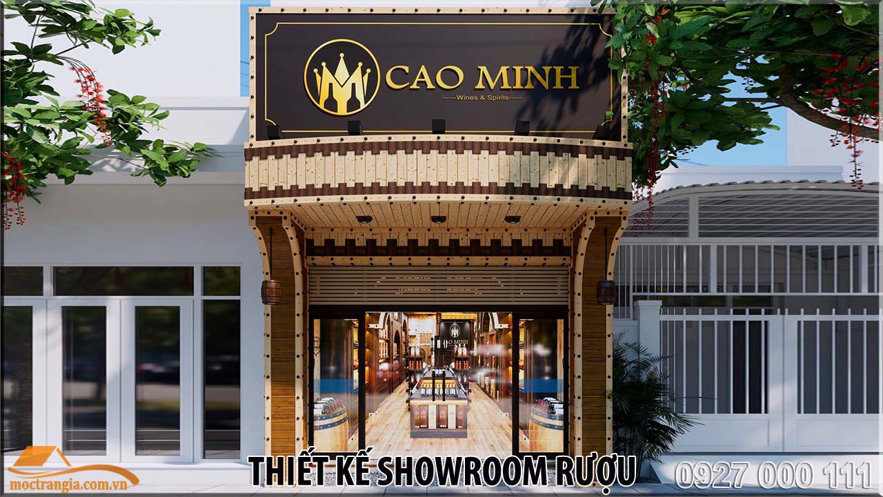 Thiết kế showroom rượu Cao Minh Nghệ An