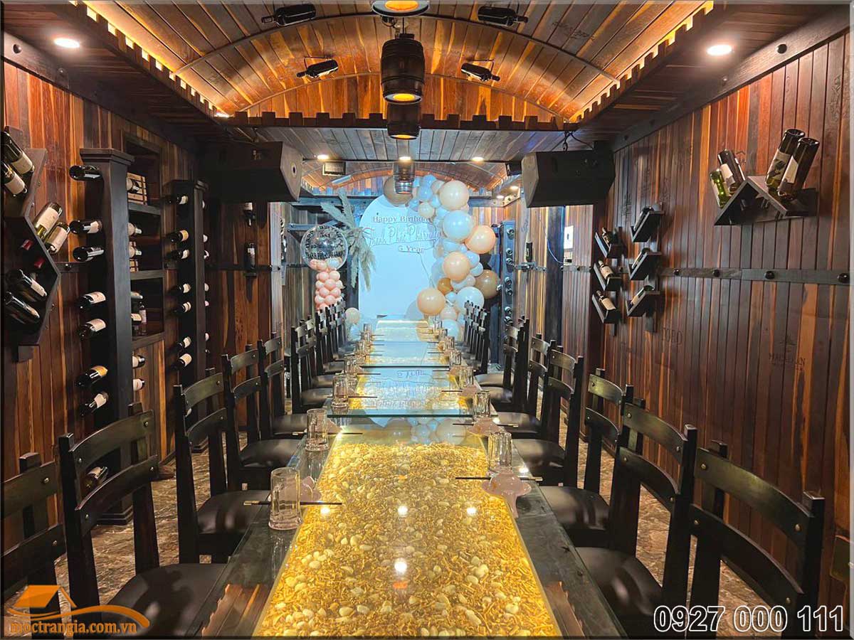 Thi công hầm rượu khách sạn HapySon Long Khánh