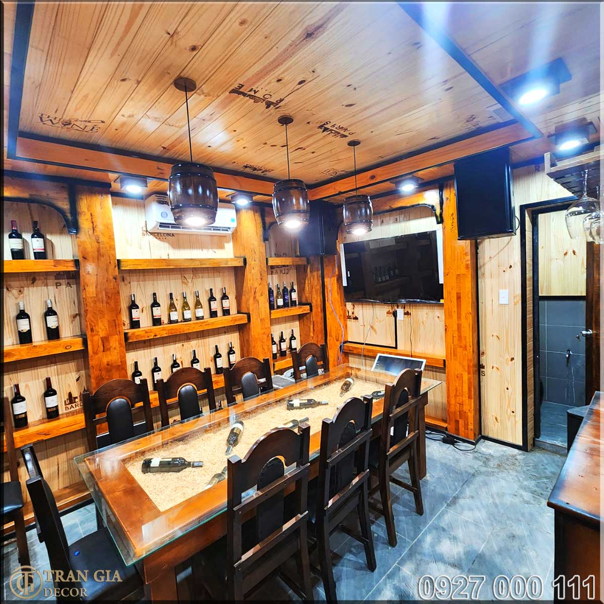 Quá trình thi công Nhà hàng hầm rượu 429 view 12