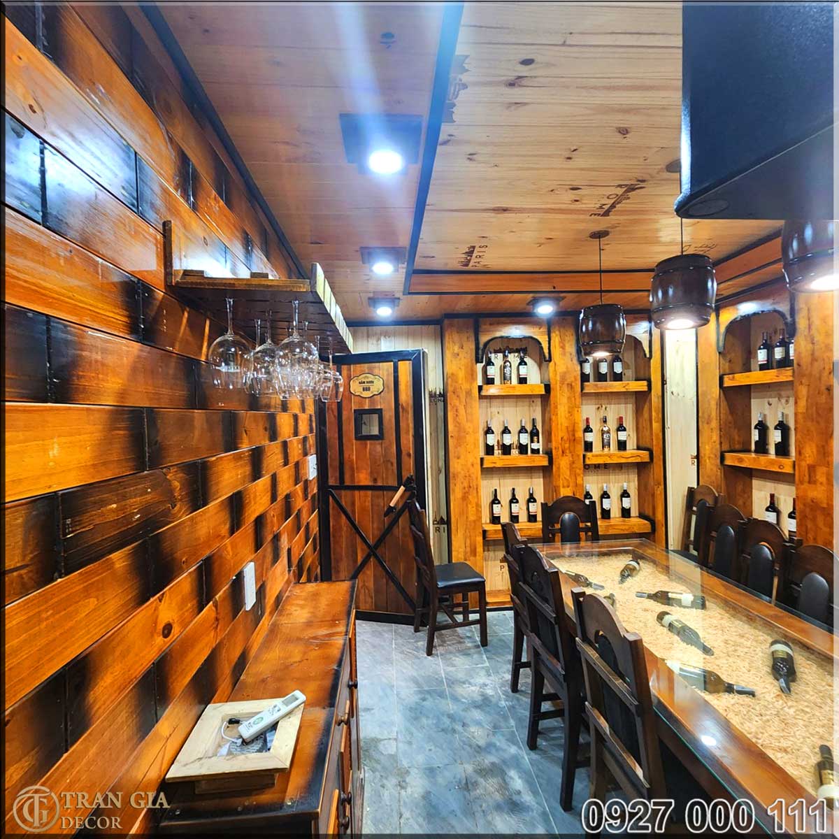 Quá trình thi công Nhà hàng hầm rượu 429 view 13