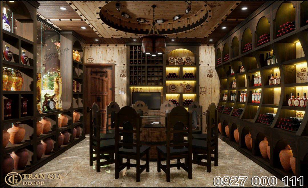 Phòng vip hầm rượu đẹp 112 Phòng vip hầm rượu đẹp 08