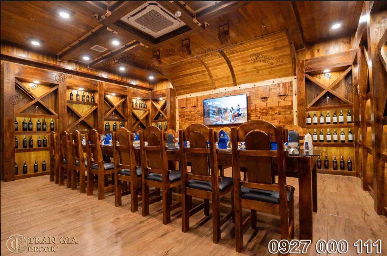 Thi công hầm rượu giá rẻ tại Tp.HCM 11 Phòng vip hầm rượu giá rẻ tại T.HCM 010