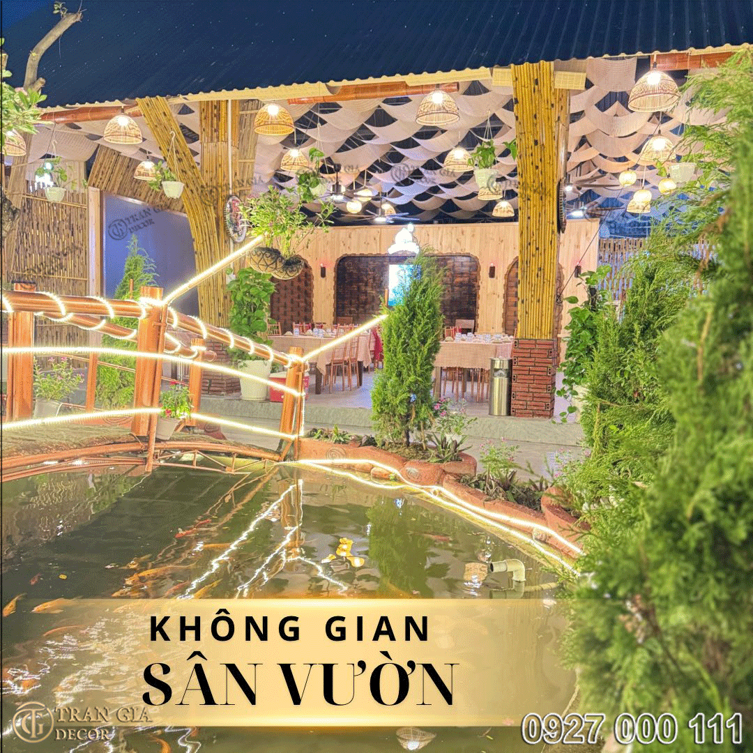 Thi công phòng vip hầm rượu nhà hàng Thằng Bờm 1