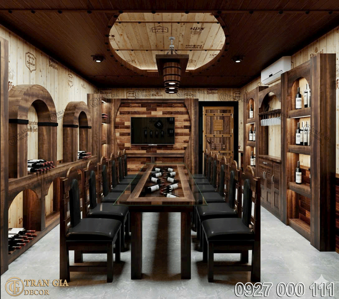 Thiết kế phòng vip nhà hàng hầm rượu Như Ý 12 Phòng vip nhà hàng hầm rượu Như Ý 08