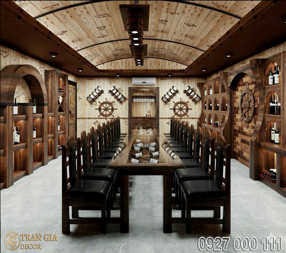 Thiết kế phòng vip nhà hàng hầm rượu Như Ý 7 Phòng vip nhà hàng hầm rượu Như Ý 03