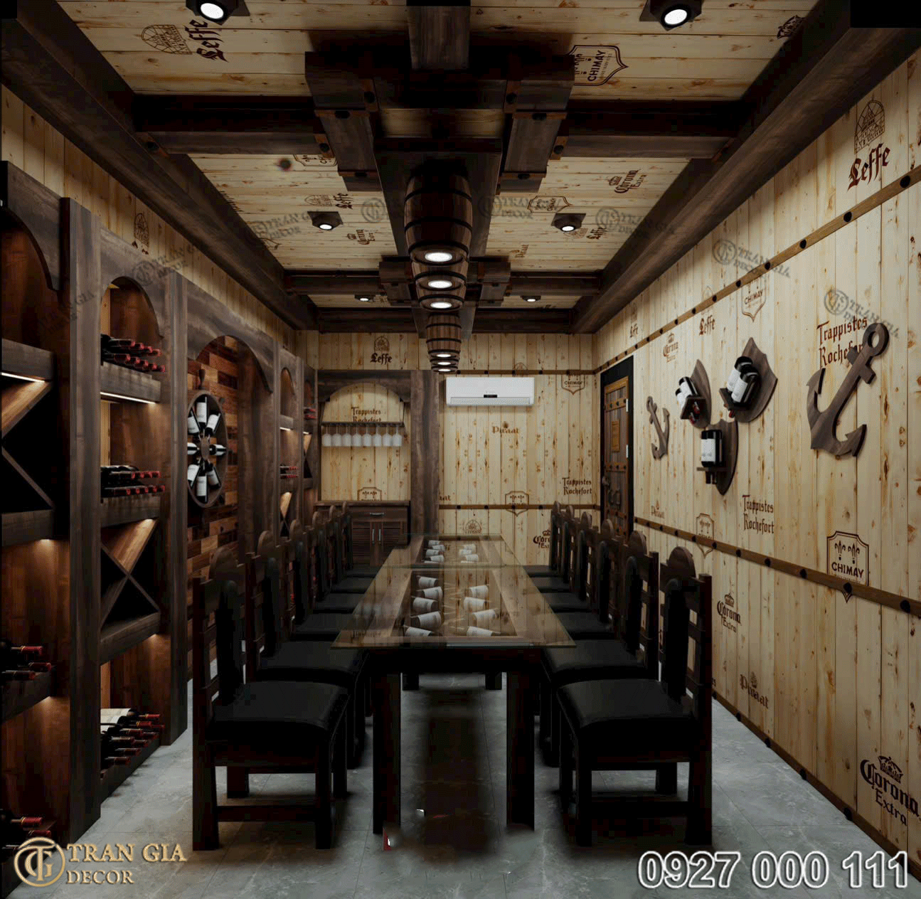 Mặt tiền phòng vip hầm rượu Thị Trấn Cũ - ĐăkLăk -03