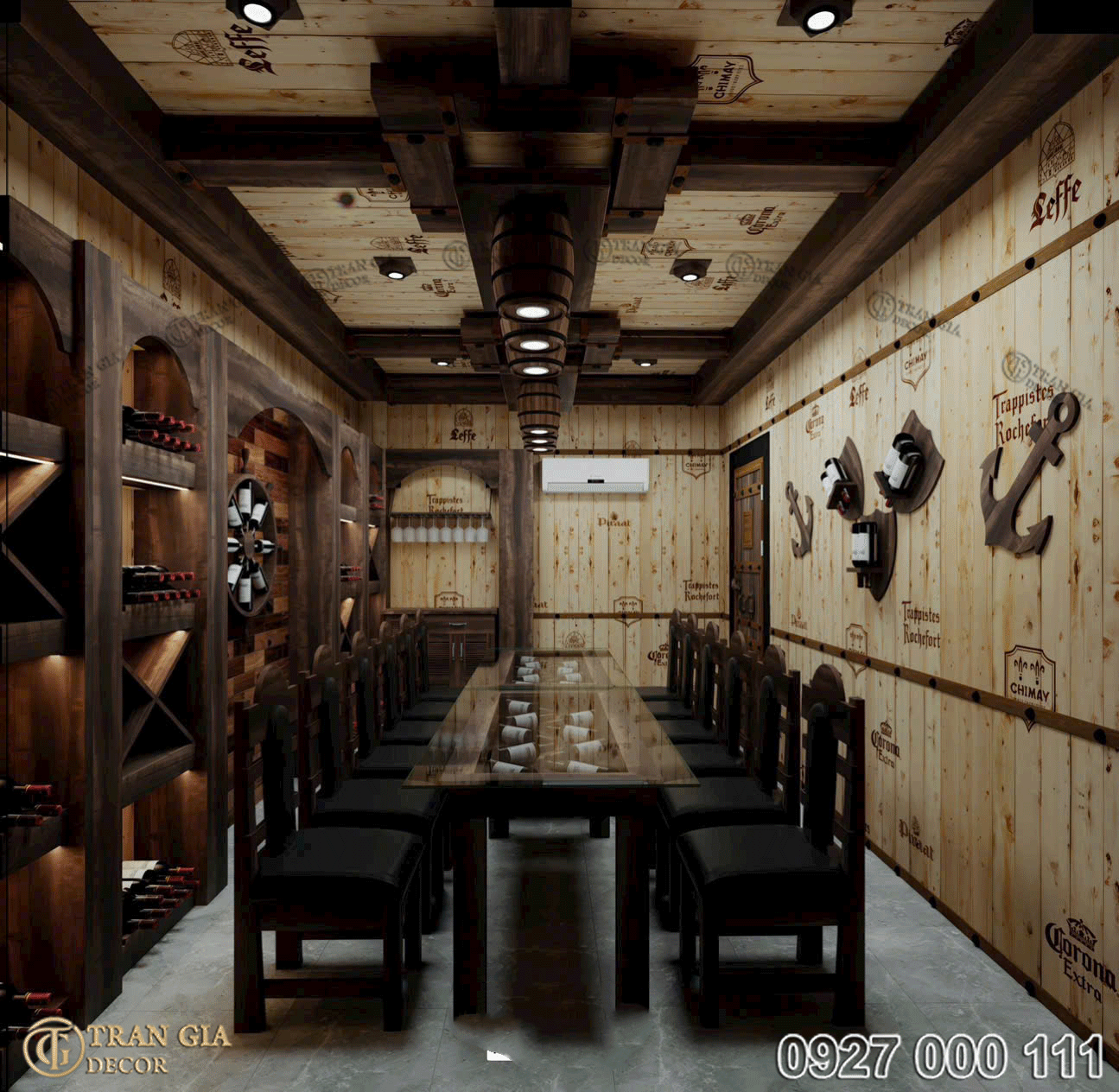 Mặt tiền phòng vip hầm rượu Thị Trấn Cũ - ĐăkLăk -05