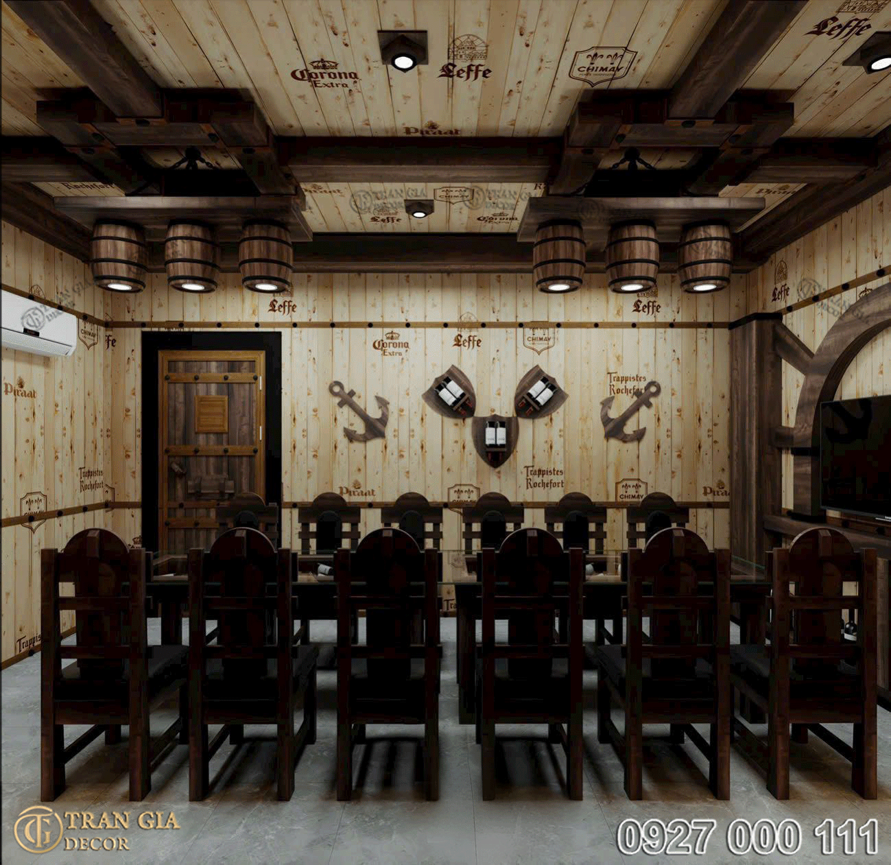 Mặt tiền phòng vip hầm rượu Thị Trấn Cũ - ĐăkLăk -06