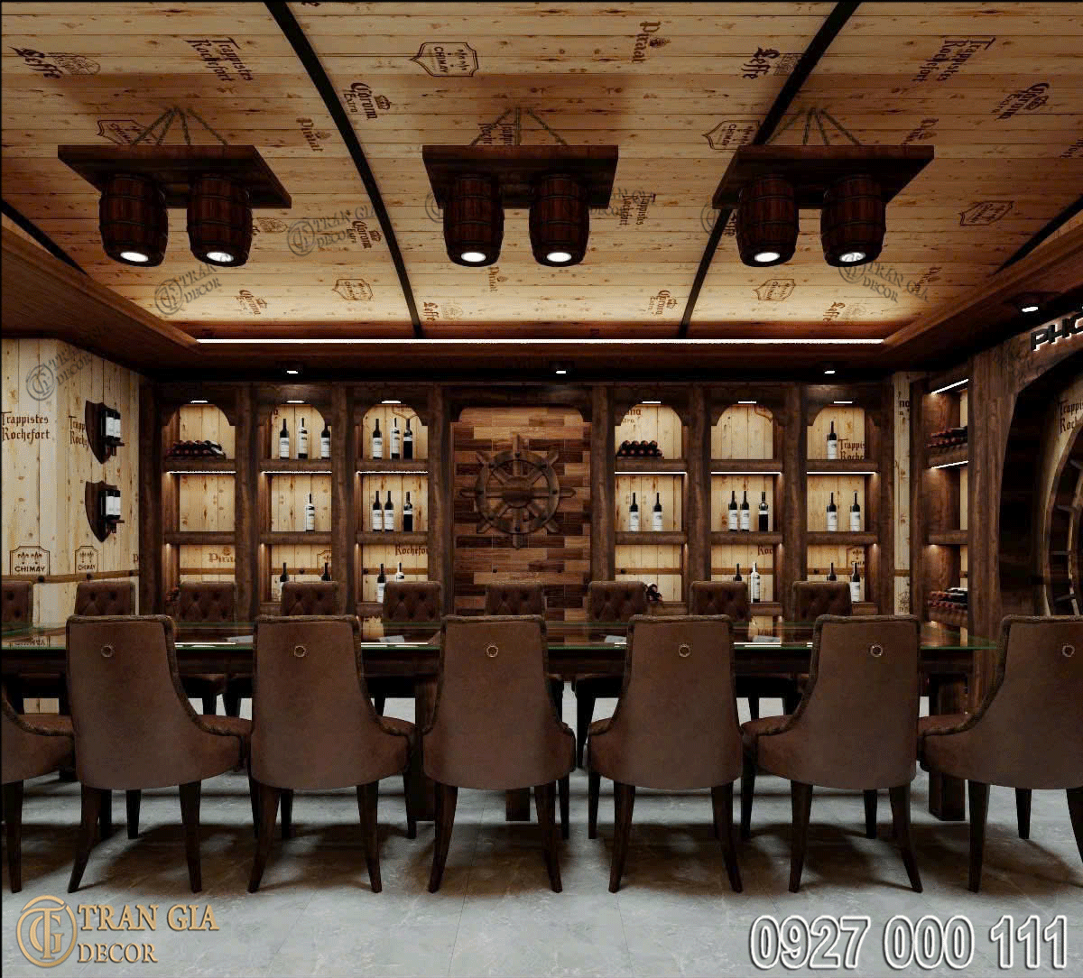 Thiết kế thi công phòng vip nhà hàng hầm rượu XO 3 Thiết kế phòng vip nhà hàng hầm rượu XO 02